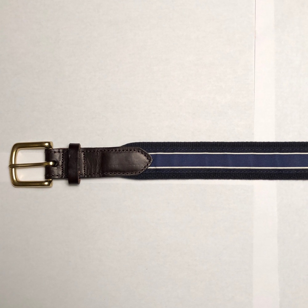 Vineyard Vines Navy Striped Belt